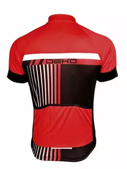 Pánský cyklistický dres DEKO STYLE černo-červený