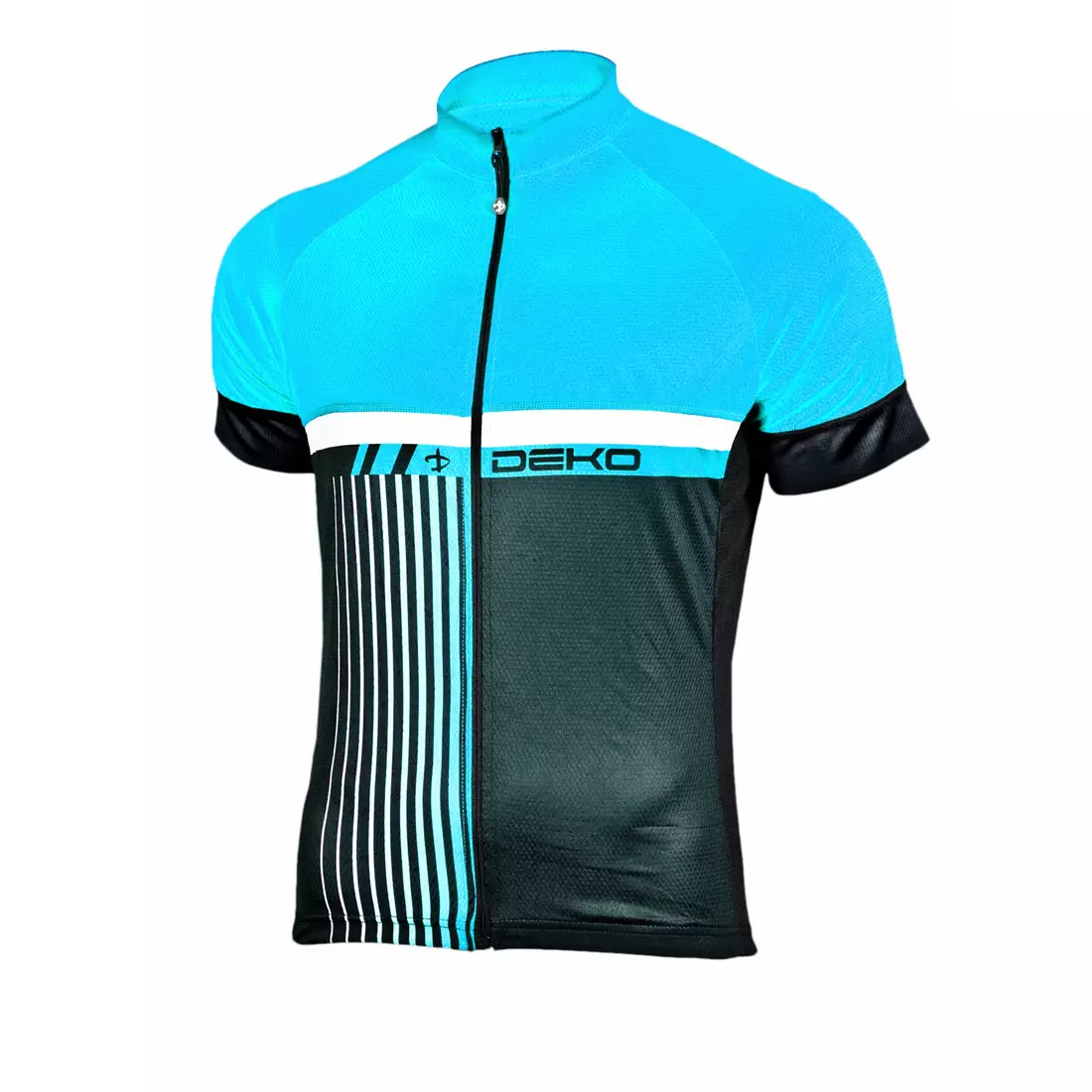 Pánský cyklistický dres DEKO STYLE černo-modrý