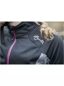ROGELLI CARLYN 2.0 dámská zimní cyklistická bunda černo-šedo-růžová