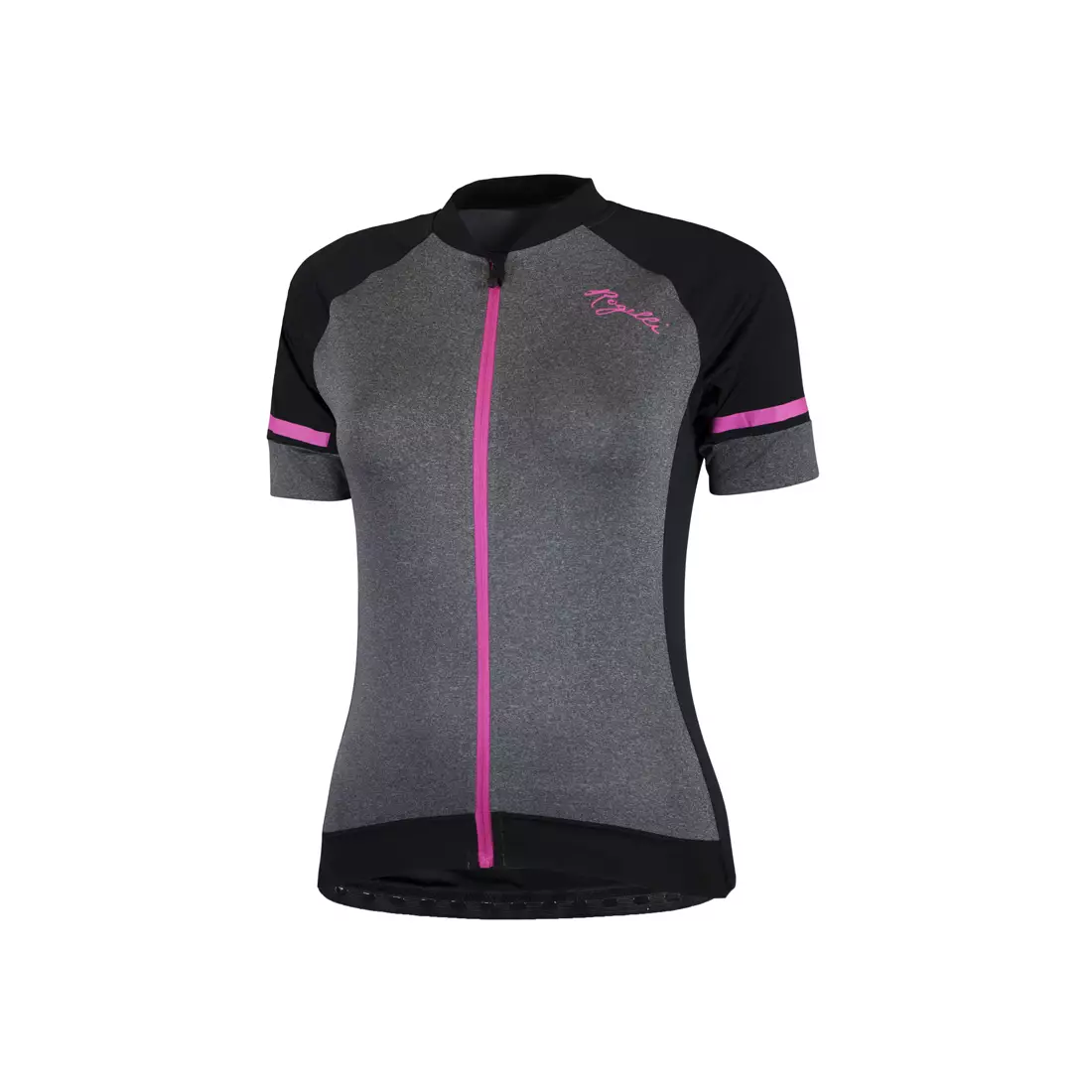 ROGELLI CARLYN 2.0 dámský cyklistický dres, černo-šedo-růžový 010.107