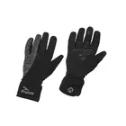 ROGELLI FLASH zimní cyklistické rukavice, softshell, černé