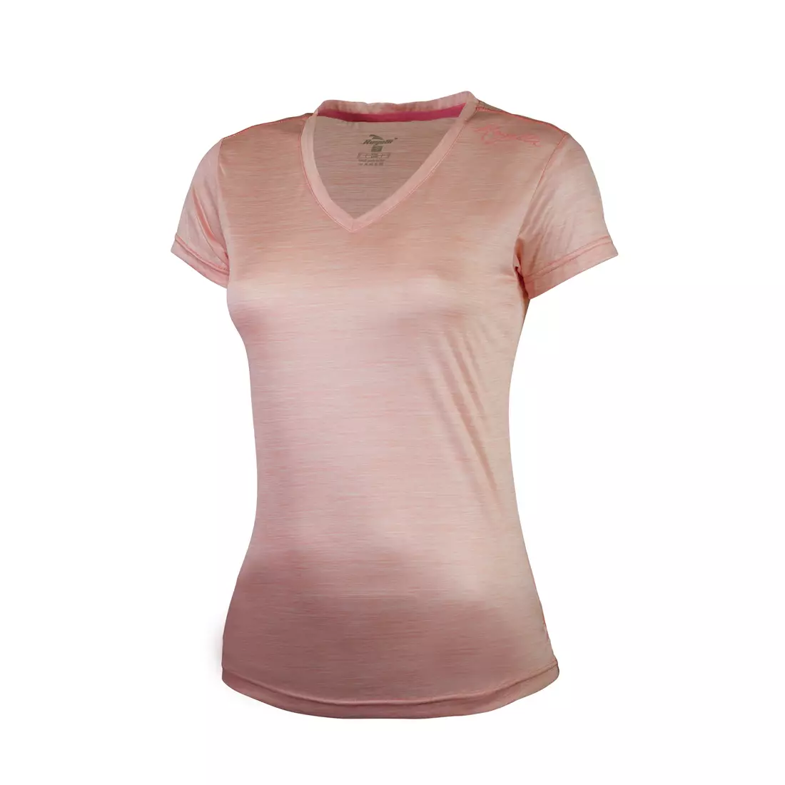 ROGELLI RUN DESIRE 840.264 - Dámské běžecké tričko K/R, pink-coral