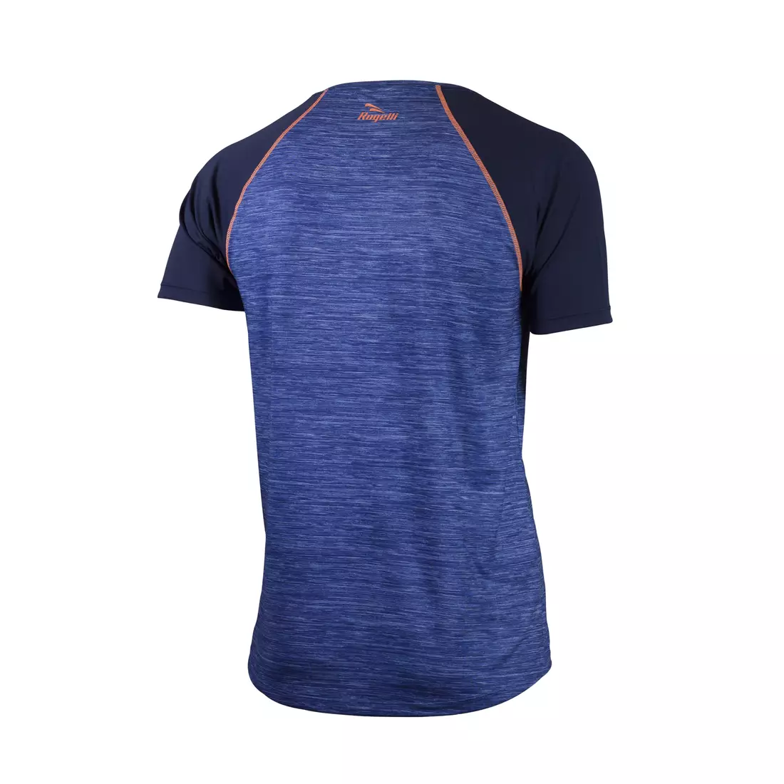 ROGELLI RUN STRUCTURE 830.240 - pánské běžecké tričko K/R, modré a oranžové