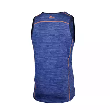 ROGELLI RUN STRUCTURE 830.241 - pánské tričko, běžecká vesta, modrá a oranžová