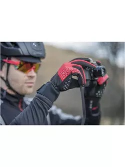 ROGELLI STORM zimní cyklistické rukavice, softshell, černé