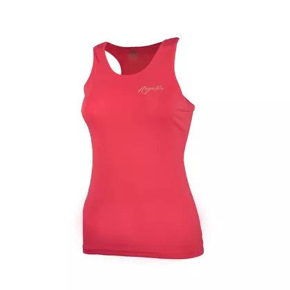 ROGELLI TANK TOP Dámské běžecké tričko, fluoro růžové 801.253
