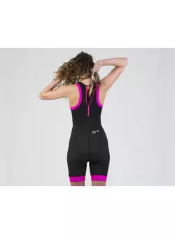 ROGELLI TAUPO 030.008 dámský triatlonový oblek, černý a růžový