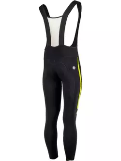 ROGELLI TRAVO 3.0 zateplené cyklistické kalhoty, šle, černo-fluor
