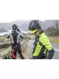 ROGELLI UBALDO 3.0 zimní cyklistická bunda, černo-fluor