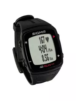 SIGMA iD.RUN HR GPS s monitorem srdečního tepu, černý