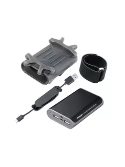 TOPEAK DRŽÁK BATERIE SMARTPHONE W/POWERPACK 7800 mAh, (baterie s držákem telefonu 2 x USB) T-TSPH-1