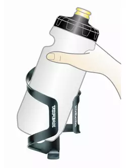 TOPEAK klec na láhev s vodou DUALSIDE CAGE bilaterální, Černá TDSC01-B