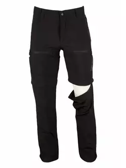 ZPRÁVA O POČASÍ - ROLANDO - pánské sportovní kalhoty s odepínacími nohavicemi, černé