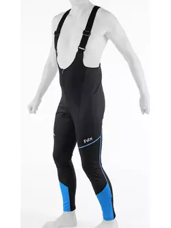 Zateplené softshellové cyklistické kalhoty FDX 1300, černo-modré