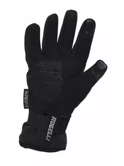 Zimní cyklistické rukavice ROGELLI SHIELD, HIPORA, černé