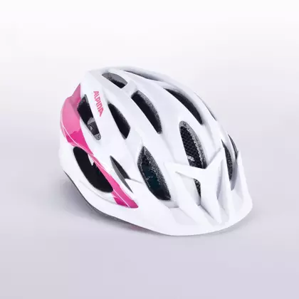 ALPINA Cyklistická přilba MTB17, bílá a růžová