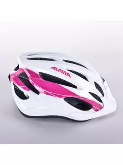 ALPINA Cyklistická přilba MTB17, bílá a růžová