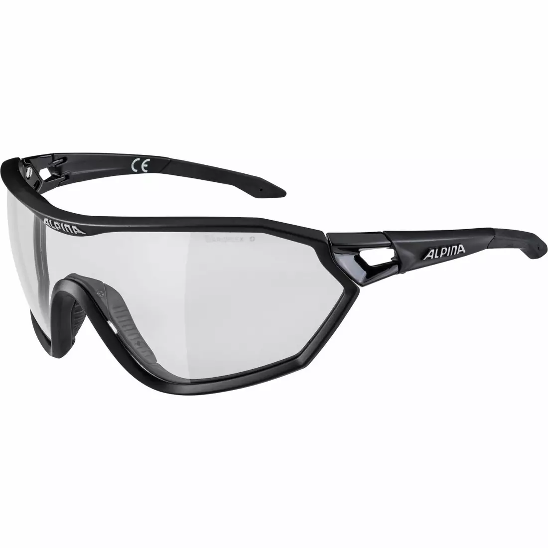 ALPINA S-WAY L VL+ cyklistické brýle barva ČERNÉ MATNÉ sklo ČERNÉ S1-3 FOGSTOP A8624131