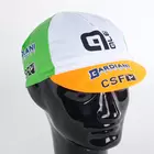 Apis Profi cyklistická čepice ALE Bardiani VAlvole  CSF Inox zelený, bílý a oranžový zorník