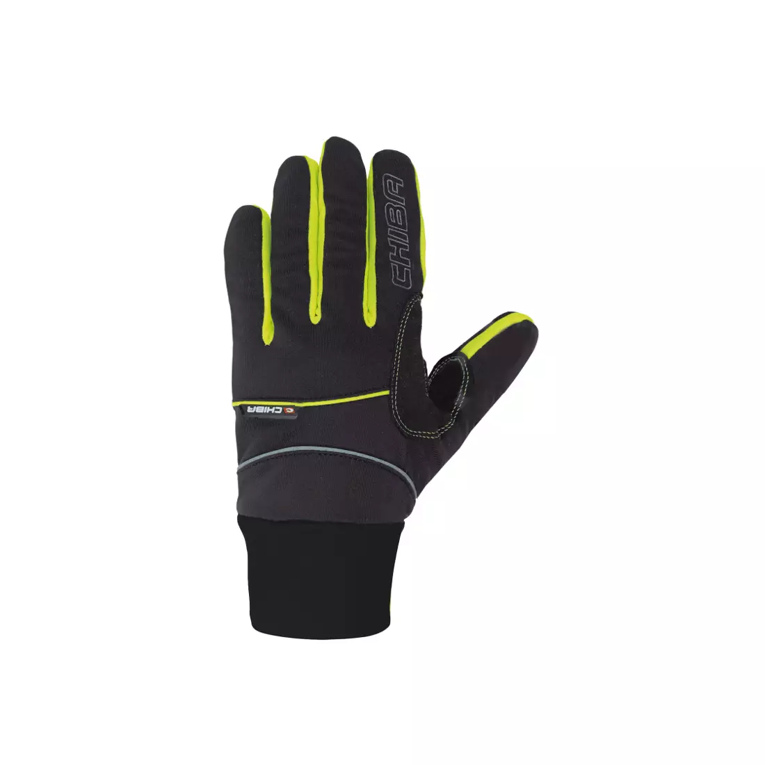 CHIBA CROSS WINDSTOPPER - zimní rukavice, černo-fluor-zelená 31517