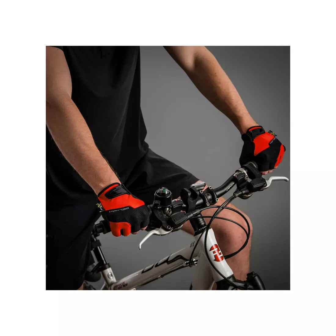 CHIBA GEL COMFORT cyklistické rukavice, orange, 3040518