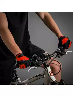 CHIBA GEL COMFORT rękawiczki rowerowe, orange, 3040518