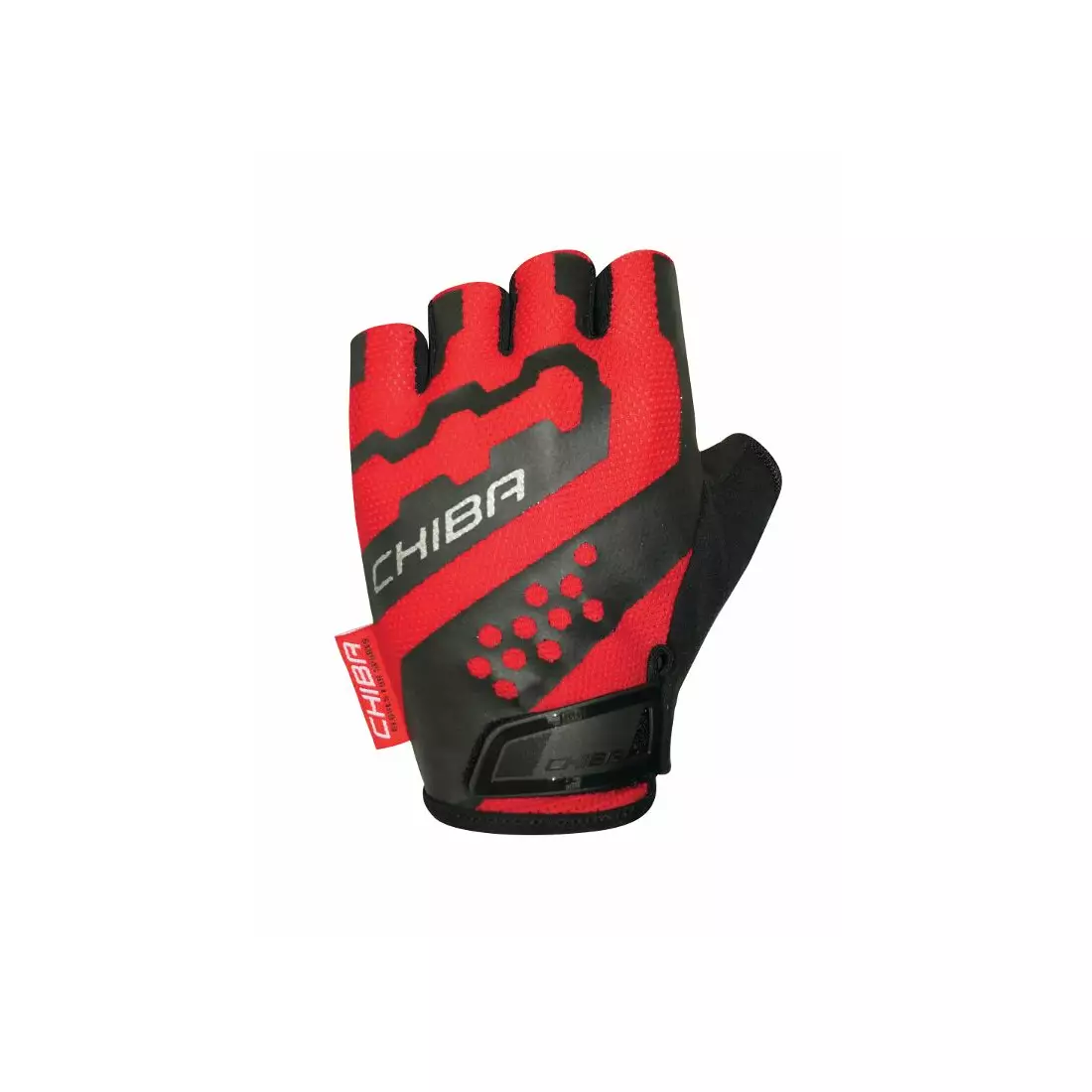 CHIBA PROFESSIONAL II červené černé cyklistické rukavice 3040719