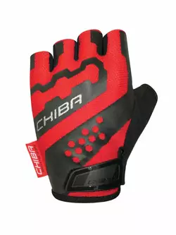 CHIBA PROFESSIONAL II červené černé cyklistické rukavice 3040719
