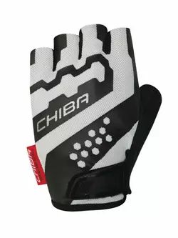 CHIBA PROFESSIONAL II cyklistické rukavice bílý černý 3040719