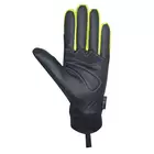 CHIBA RAIN TOUCH zimní cyklistické rukavice, černo-fluor 3120018