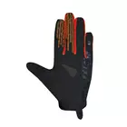 CHIBA TITAN letní cyklistické rukavice s dlouhým prstem, Černá červená 30786
