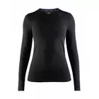 CRAFT FUSEKNIT COMFORT RN 1906592-B99000 dámské černé tričko s dlouhým rukávem