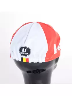 Cyklistická čepice Apis Profi LOTTO SOUDAL, červená vlajka Belgie