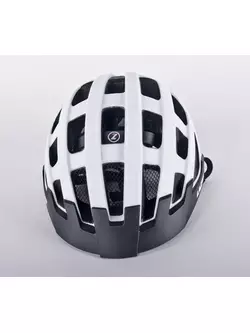 Cyklistická helma LAZER Compact DLX LED síťka proti hmyzu červená bílá mat
