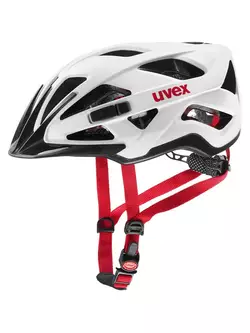 Cyklistická přilba UVEX Active CC, bílá a černá