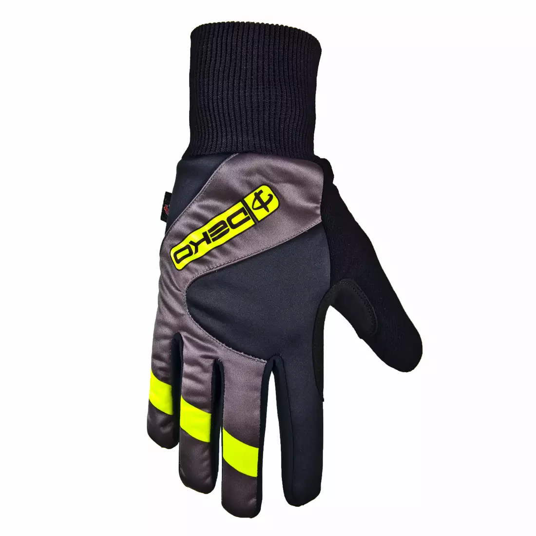 DEKO RAST zimní cyklistické rukavice černo-fluor žluté DKW-910
