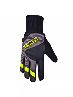 DEKO RAST zimní cyklistické rukavice černo-fluor žluté DKW-910