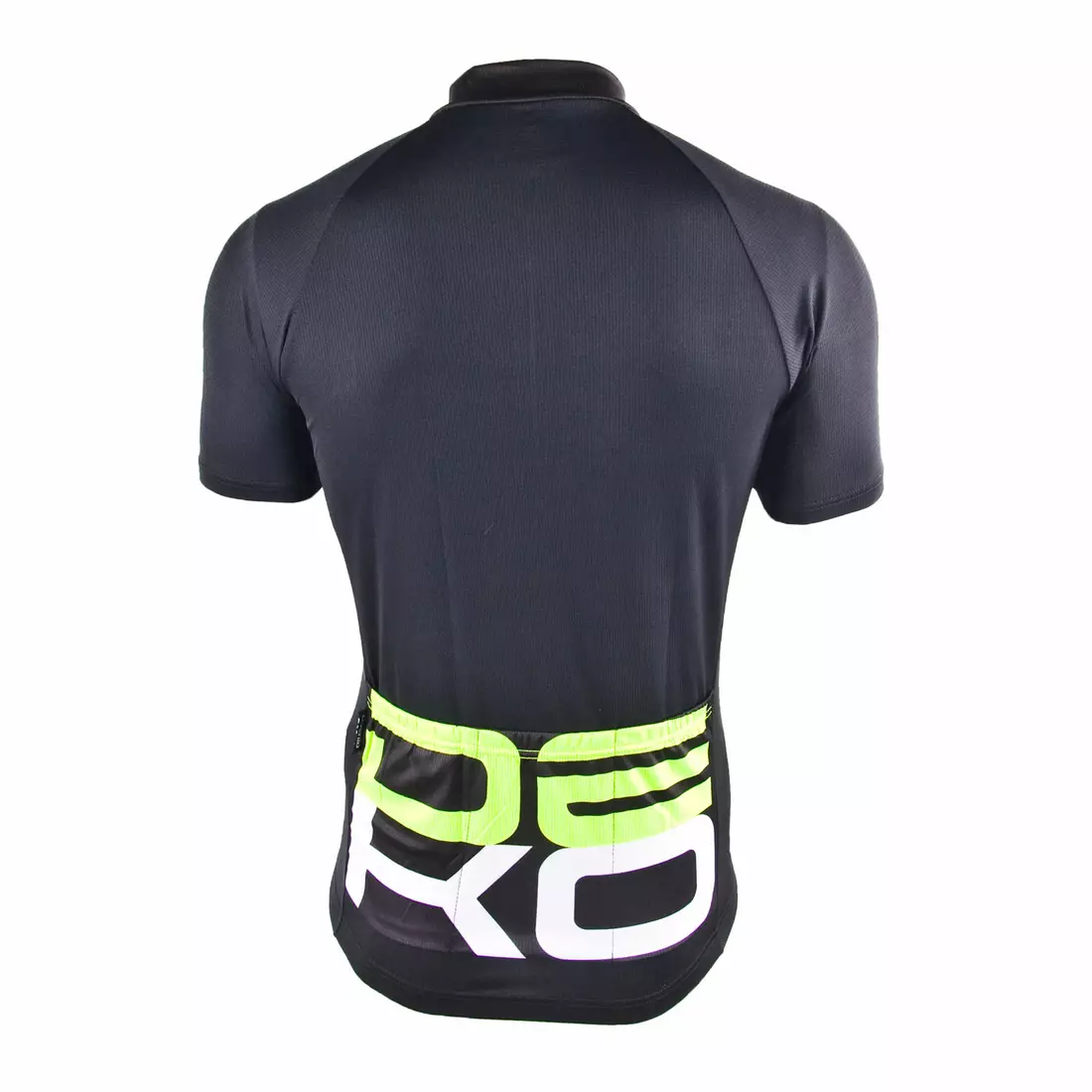DEKO SET1 pánský cyklistický dres černo-fluor zeleno-bílý