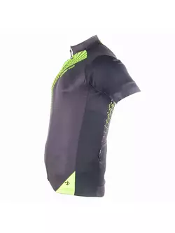 DEKO SET2 pánský cyklistický dres černý fluor zelený
