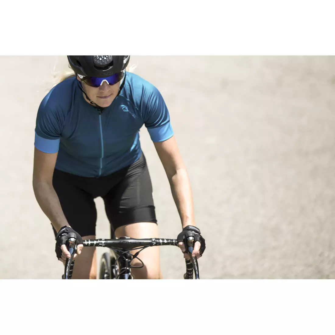 Dámský cyklistický dres Rogelli MODESTA, modrý