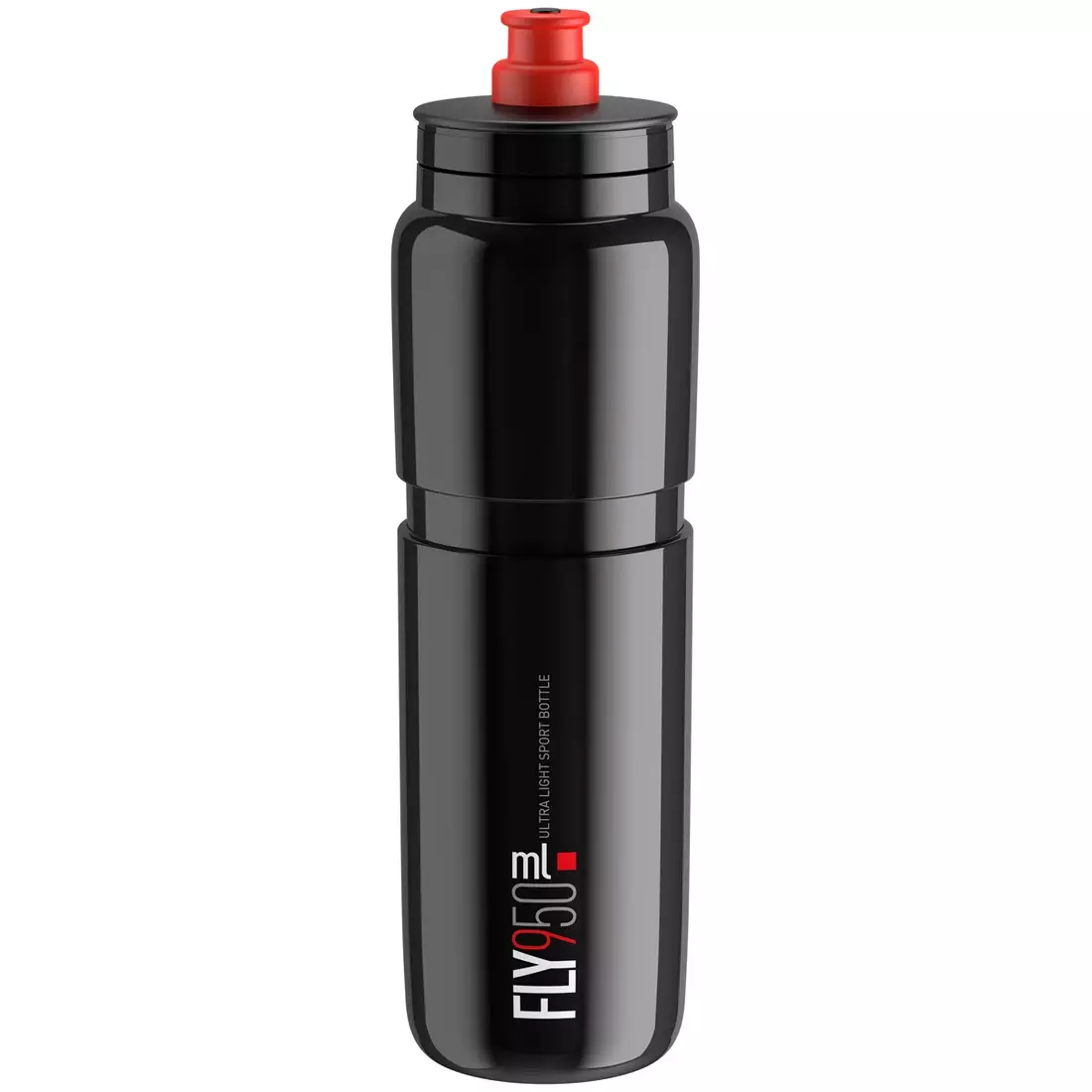 Elitní cyklistická láhev Fly Black Red logo 950ml EL0160902 SS19