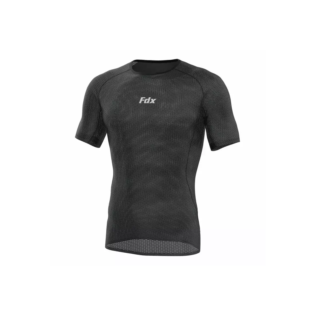 FDX 1040 ultralehká síťovaná bunda, krátký rukáv, černá