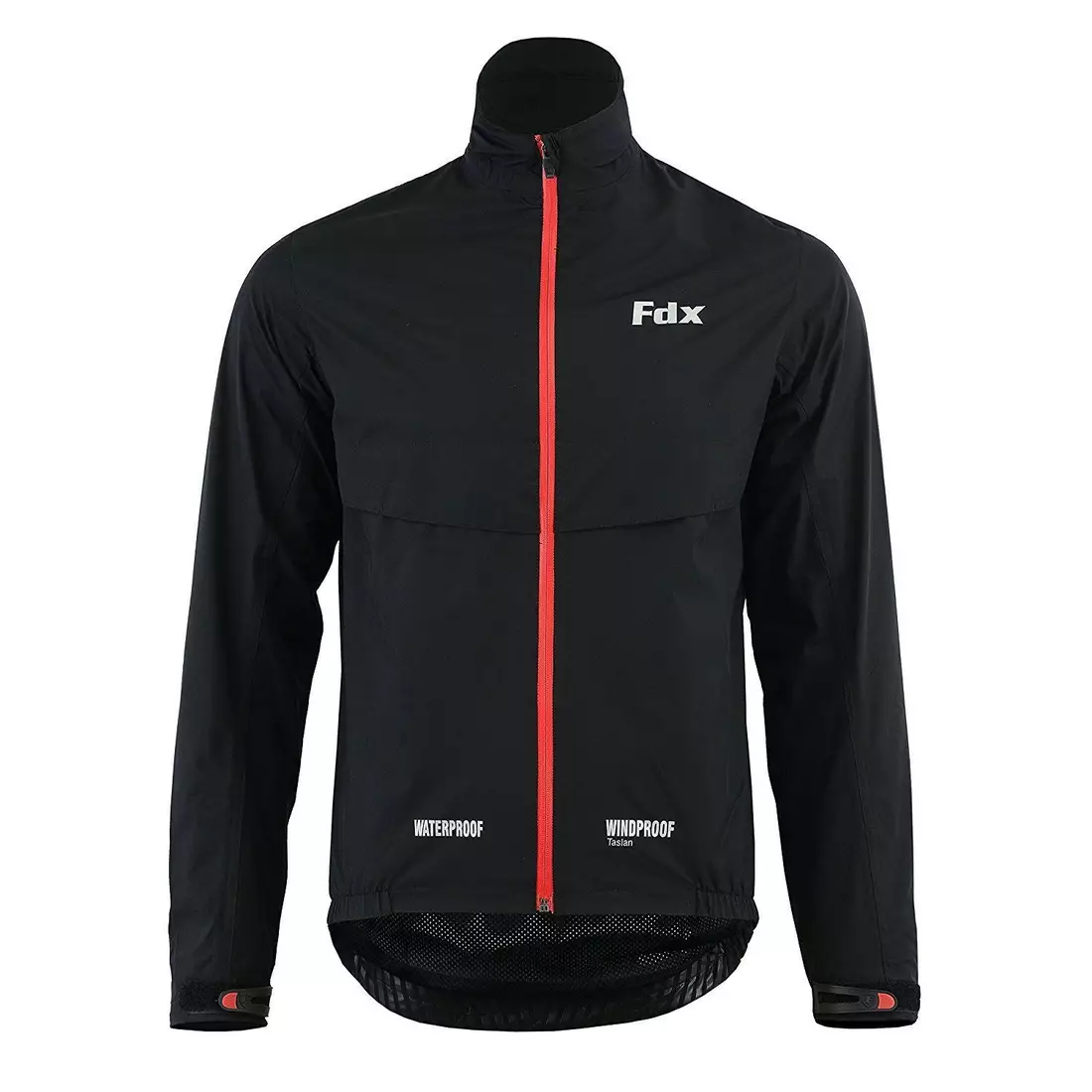 FDX 1410 pánská cyklistická bunda do deště, Černá červená