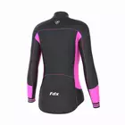 FDX 1460 teplý dámský cyklistický dres, černo-růžový