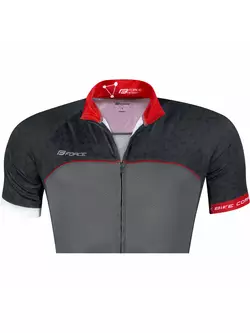FORCE FINISHER pánský cyklistický dres grey-red 9001285