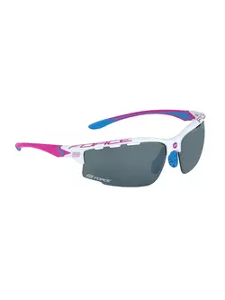 FORCE QUEEN Dámské sportovní brýle s výměnnými skly, bílé a růžové