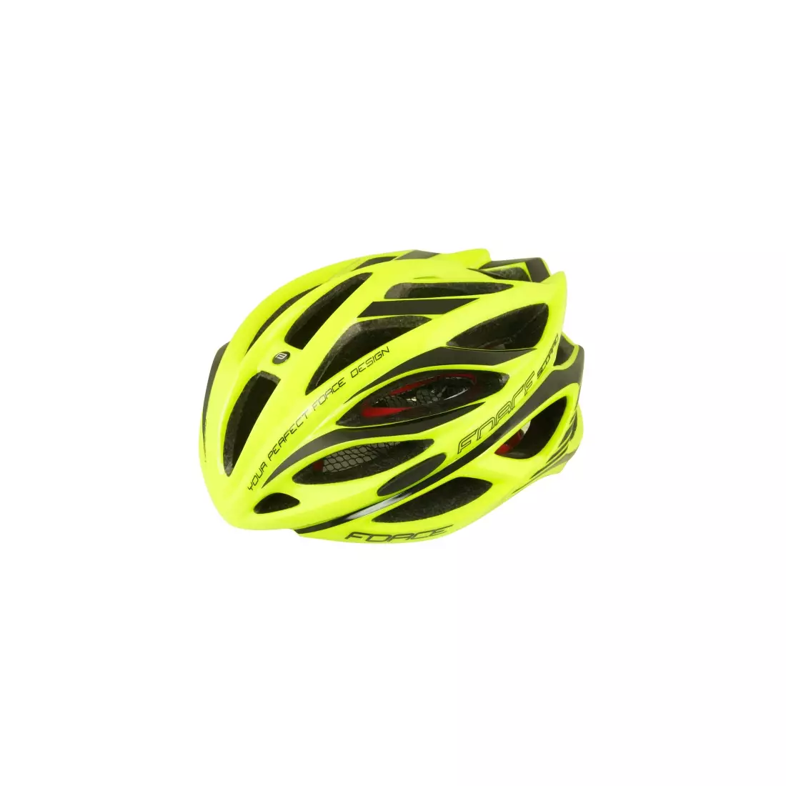 FORCE SCORPIO Cyklistická helma fluo yellow