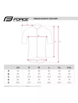 FORCE SQUARE pánská cyklistická košile fluo-šedá 90012871