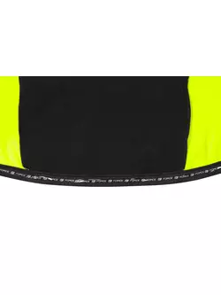 FORCE ZORO Cyklistické tričko s dlouhým rukávem, fluo-černé 89981