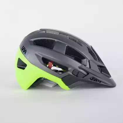 Cyklistická přilba enduro UVEX FINALE 2.0 černá matná fluorově zelená